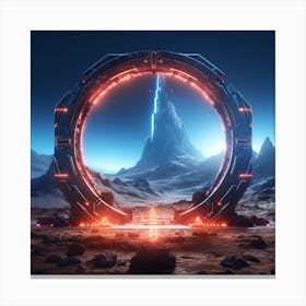 Futuristic Spaceship 11 Canvas Print