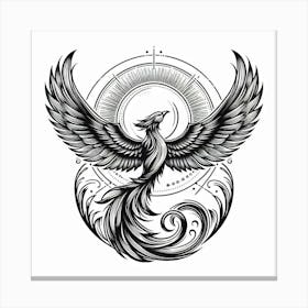 A mythical phoenix 2 Canvas Print