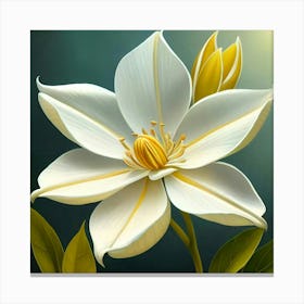 White Flower 3 Canvas Print