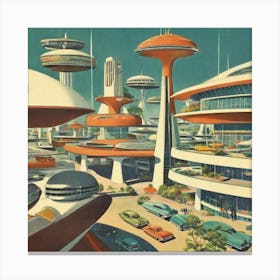 Futuristic City 8 Canvas Print