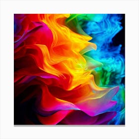 Color Brightness Vibrant Electric Power Gradient Vivid Intense Dynamic Radiant Glowing En (10) Canvas Print