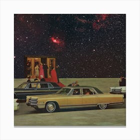 Space Caddy 7 Square Canvas Print