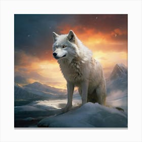 Default Snow Wolf Pictures 0 Canvas Print