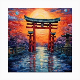 Japanese Tori Gate Canvas Print