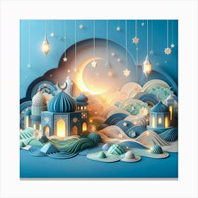 3d Paper Art 2 Canvas Print