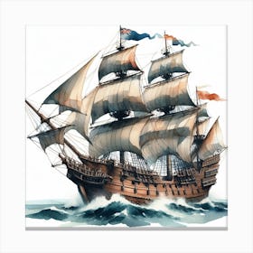 Ship of Flying Dutchman 1 Canvas Print