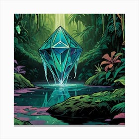 Diamond In The Jungle Canvas Print