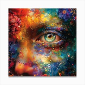 Face Of A Woman Canvas Print