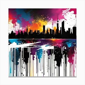 City Skyline 11 Canvas Print