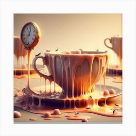 Time Melts into Teacups 1 Canvas Print