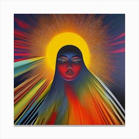 Woman in the Sun Canvas Print