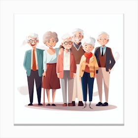 Old People 20 Canvas Print