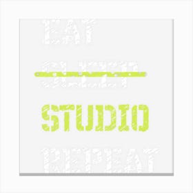 Eat Sleep Studio Repeat Architecture Canvas Print