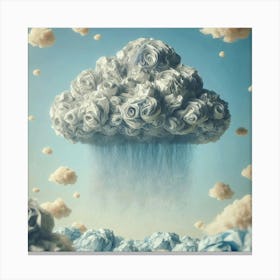 Cloud Of Roses Canvas Print