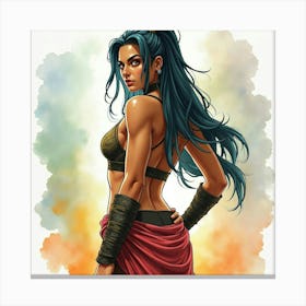 Mortal Kombat Ninja Fighter Concept Art (480) Canvas Print