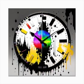 Wall Clock Canvas Print