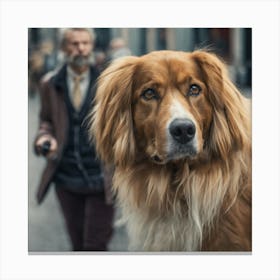 Portrait Of A Dog 1 Canvas Print