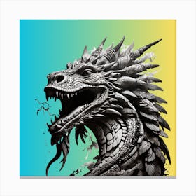 Dragon Head Canvas Print