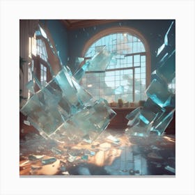 Shattered Glass 31 Canvas Print