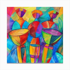 Three Vases Canvas Print