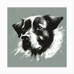 Illustration grunge dog 1 Canvas Print