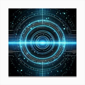 Futuristic Space Background Canvas Print