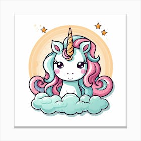 Cute Unicorn 547 Canvas Print