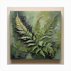 Green fern 1 Canvas Print