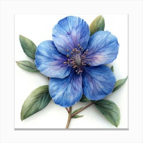 Blue Clematis Toile