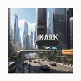 Kark City Canvas Print