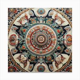 Coptic Textiles With Intricate Embroidery (1) Canvas Print