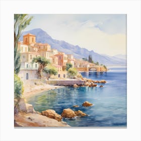 Harmony of Hues: Coastal Charm Canvas Print