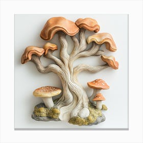 Mushroom Tree Canvas Print