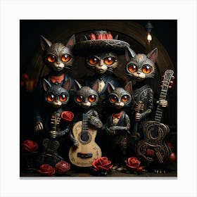 Mexican Cats Canvas Print