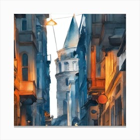 Galata Tower - Istanbul Canvas Print