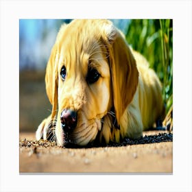 Golden Retriever Puppy 1 Canvas Print