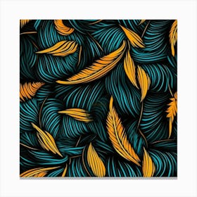 Floral seamless pattern design Canvas Print