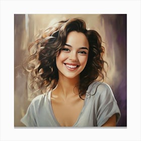 Portrait Of A Girl Canvas Print