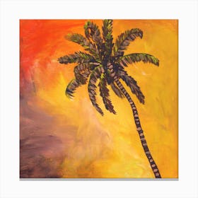 Fire Palm Canvas Print