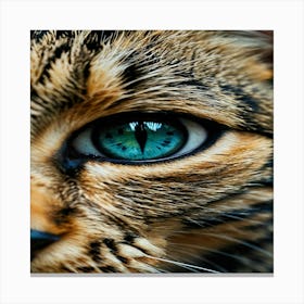 Default A Closeup Of A Sparkling Pair Of Mesmerizing Cat Eyes 0 Canvas Print