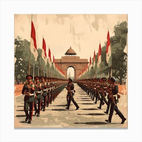 Indian Army Marching Canvas Print