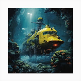 Underwater Train Canvas Print