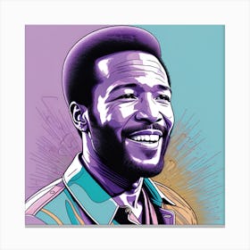 Marvin Gaye American Singer Canvas Print