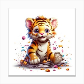 Tiger Cub Canvas Print