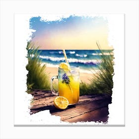 Lemonade On The Beach Canvas Print