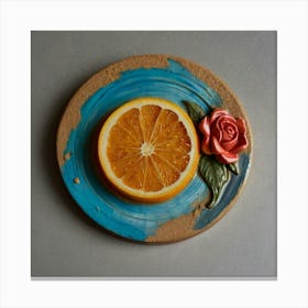 Orange And Rose Canvas Print