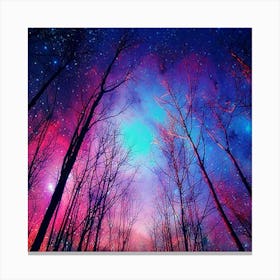 Twilight Forest Landscape Natural Nature Canvas Print