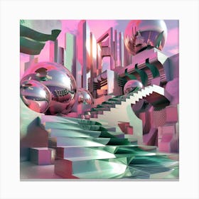 Futuristic Cityscape 9 Canvas Print