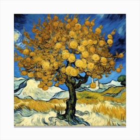 Mulberry Tree, c.1889 Vincent van Gogh 5 Canvas Print