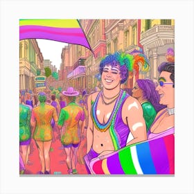 Lgbt Pride Parade Canvas Print